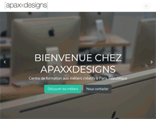 Tablet Screenshot of apaxxdesigns.com